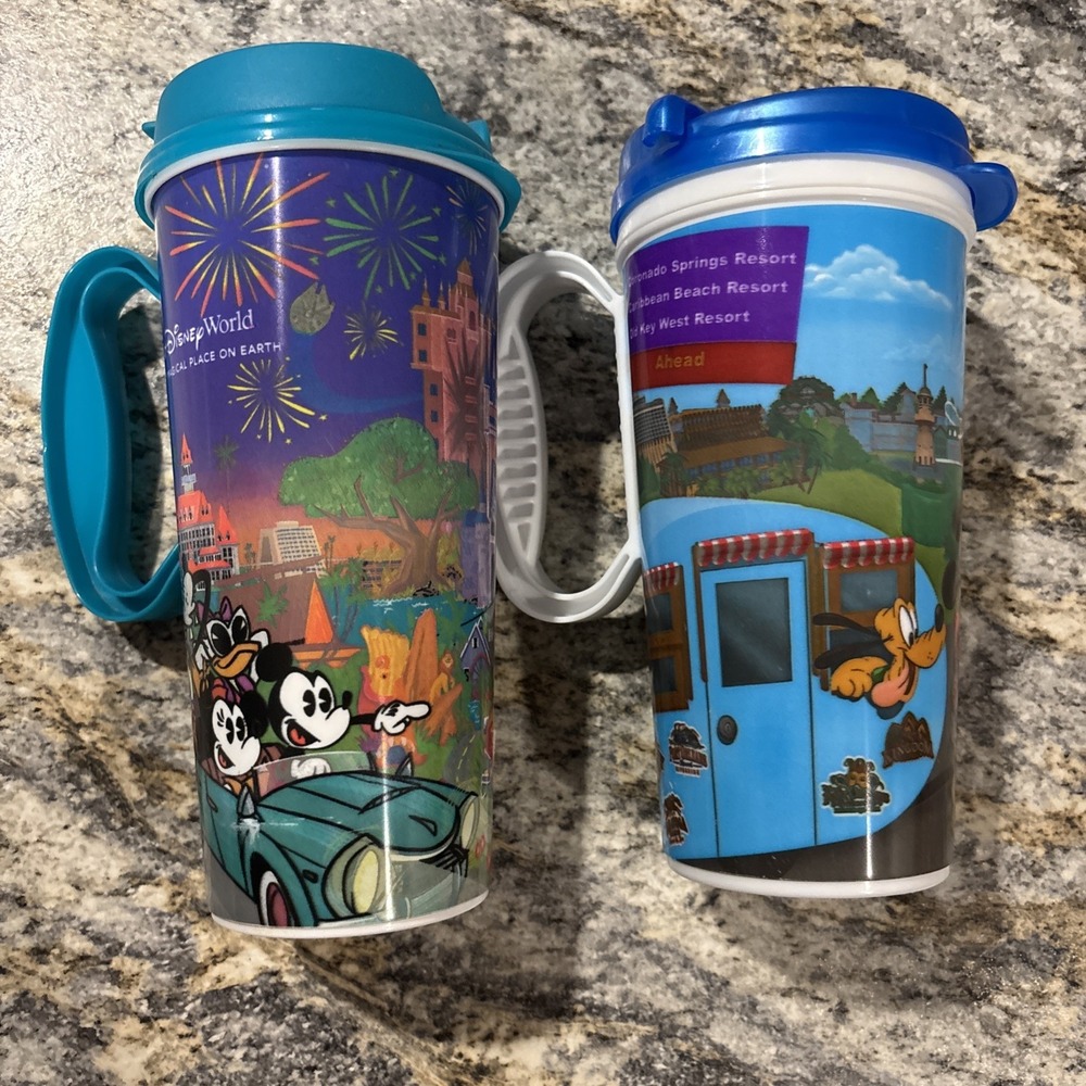 2024 Walt Disney World Resort Reusable Mug Mickey & Friends 2‎ Pack